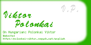 viktor polonkai business card